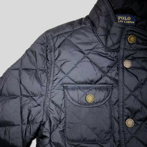 RALPH LAUREN QUILTED CAR COAT, Aviator Navy *NWT* - Picture 3 of 6
